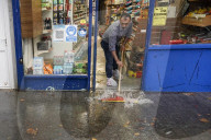 London rain