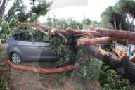 NEWS - Der zerstörte Campingplatz "La Dolce Vit"a nach dem Sturm auf Korsika in Calvi
