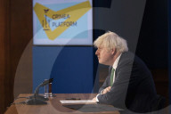 Prime Minister Boris Johnson speaks at the Crimea Platform
