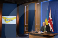 Prime Minister Boris Johnson speaks at the Crimea Platform