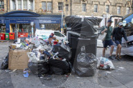 NEWS - In der zweiten Woche des Müllstreiks in Edinburgh häufen sich die Abfälle