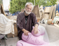Terry Gilliam visits his sculptors/prop makers in south east London