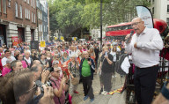 Royal Mail postal strike Rally outside Mount Pleasant Mail Centre, London.