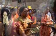 Annual Chariot Festival of the Sri Karpaga Vinayagar Hindu Temple in Walthamstow.
