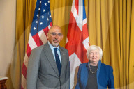 Nadhim Zahawi UK Chancellor of the Exchequer visits Washington DC 