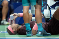TENNIS - US Open: Rafael Nadal siegt mit blutiger Nase gegen Fabio Fognini