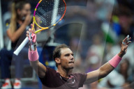TENNIS - US Open: Rafael Nadal siegt mit blutiger Nase gegen Fabio Fognini