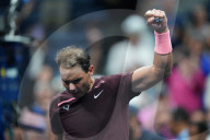 TENNIS - US Open: Rafael Nadal siegt mit blutiger Nase gegen Fabio Fognini