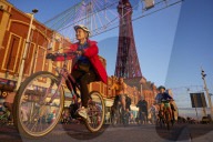 The annual Ride the Lights event in Blackpool