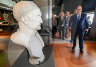 EXCLUSIVE - Prince Albert II of Monaco attends the inauguration of the Archaeological Museum of Mariana - Prince Rainier III of Monaco in Lucciana.