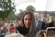 ROYALS - Tod von Queen Elizabeth: Prinz William, Catherine, Prinz Harry und Meghan gemeinsam vor dem Schloss Windsor