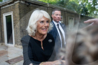 King Charles II and Camilla Queen Consort outside St James Park, London.
