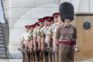 Rehearsal for the Queen’s Funeral at Wellington Barracks. 
