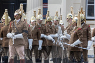 Rehearsal for the Queen’s Funeral at Wellington Barracks. 