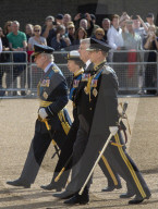 The Queen's procession to Westminster Hall