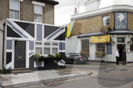 House painted in honour of The Queen's death