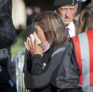 Members of the public leave Westminster Hall