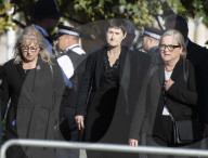 Members of the public leave Westminster Hall
