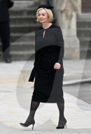 ROYALS - Staatsbegraebnis der Queen: Gaeste treffen in der Westminster Abbey ein
