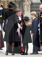 ROYALS - Staatsbegraebnis der Queen: Gaeste treffen in der Westminster Abbey ein