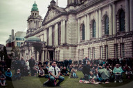 Queen Elizabeth II Funeral Broadcast in Belfast