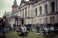 Queen Elizabeth II Funeral Broadcast in Belfast