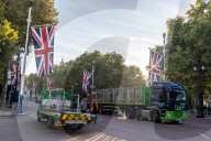 ROYALS - Staatsbegraebnis der Queen: Das große Aufräumen in Westminster, London