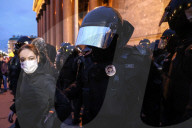 Russia Arrests Hundreds At Anti-War Protests