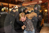 Russia Arrests Hundreds At Anti-War Protests