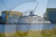 NEWS - Russian Yacht "Dilbar" has arrived at Lürssen shipyards in Bremen