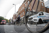 Cyclists form 'human barrier' in Old Street safety protest