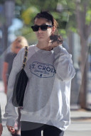 Leonardo DiCaprioÍs ex-girlfriend Camila Morrone looks glum as she heads to a Pilates class in LA with a friend. 