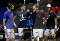 TENNIS - Roger Federer beim Training vor dem Laver Cup 2022 in London