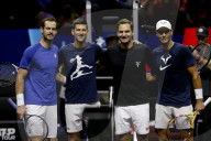 TENNIS - Roger Federer beim Training vor dem Laver Cup 2022 in London