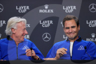 TENNIS - Roger Federer beim Training vor dem Laver Cup 2022 in London
