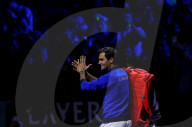 TENNIS - Roger Federer beim Training vor dem Laver Cup 2022 in London