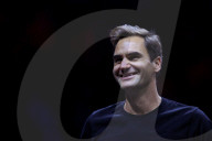 TENNIS - Roger Federer beim Training vor dem Laver Cup 2022 in London