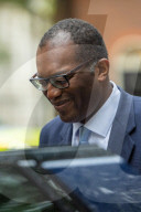 Kwasi Kwarteng UK Chancellor of the Exchequer leaves 11 Downing Street to deliver The Growth Plan to parliament