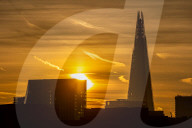 Sunrise at Waterloo, London ahead of the autunm equinox tomorrow.