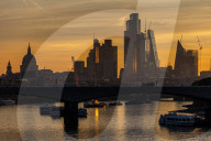 Sunrise at Waterloo, London ahead of the autunm equinox tomorrow.