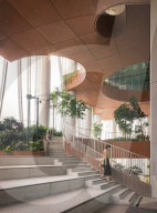 FEATURE -  Singapur: Neuer Wolkenkratzer CapitaSpring mit grossen Gärten und einem Park auf dem Dach eröffnet