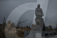 North Kharkiv heavily damaged by Russian troops attacking the city with various rockets and artillery strikes.