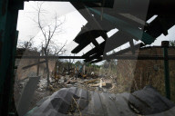 North Kharkiv heavily damaged by Russian troops attacking the city with various rockets and artillery strikes.