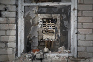 North Kharkiv heavily damaged by Russian troops attacking the city with various rockets and artillery strikes.