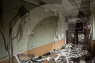 North Kharkiv heavily damaged by Russian troops attacking the city with various rockets and artillery strikes.