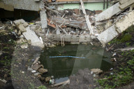 North Kharkiv heavily damaged by Russian troops attacking the city with various rockets and artillery strikes.
