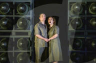 Aida review - dour staging gains colour from the pit