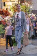Gal Gadot is spotted picking up her daughter from volleyball practice and going grocery shopping. 