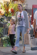 Gal Gadot is spotted picking up her daughter from volleyball practice and going grocery shopping. 