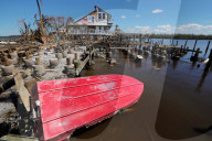 NEWS - USA: Schäden nach Sturm Ian auf der Insel Matlacha in Florida